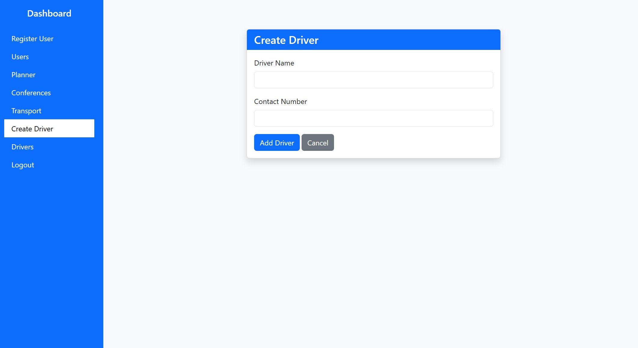 Create driver