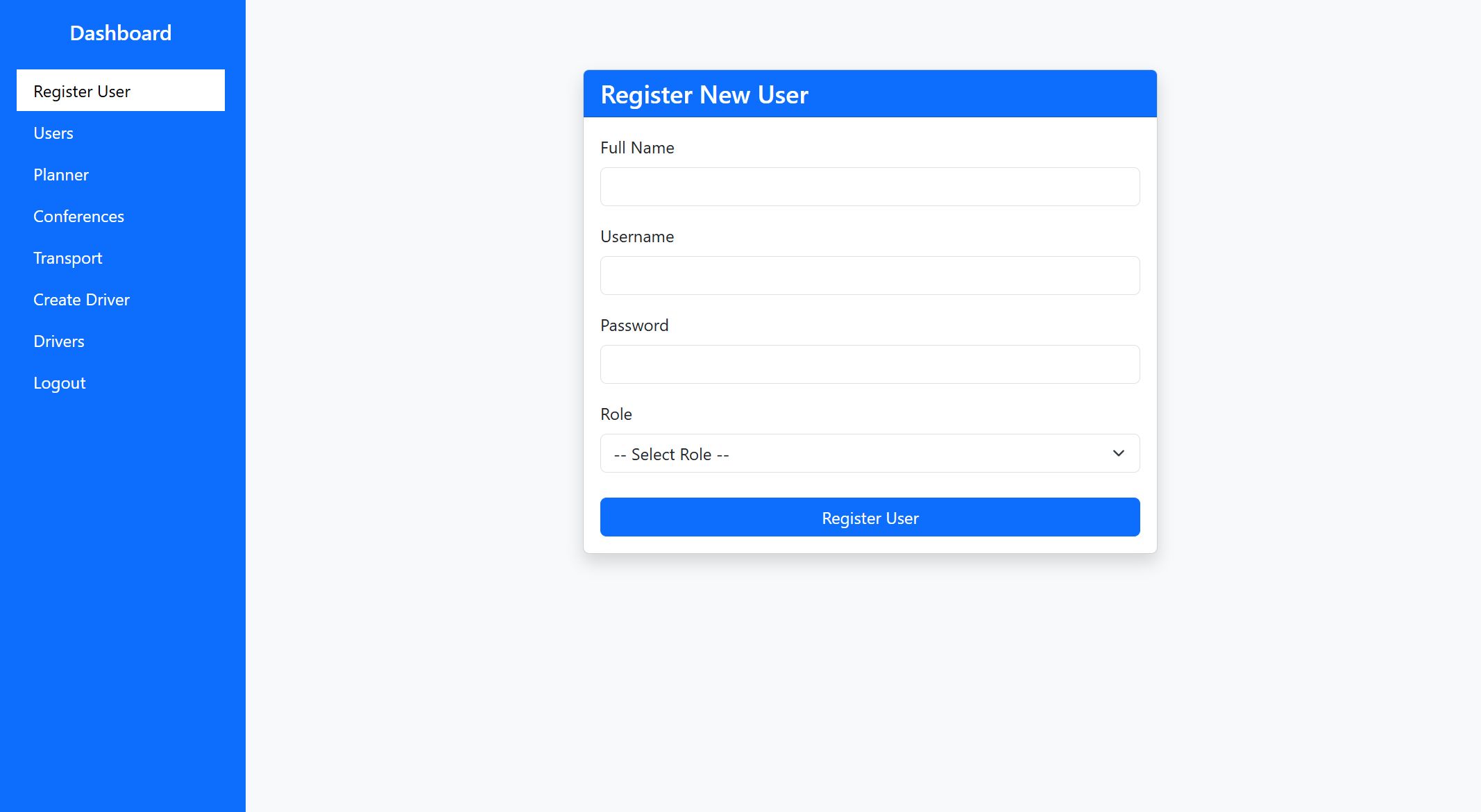 Register new user