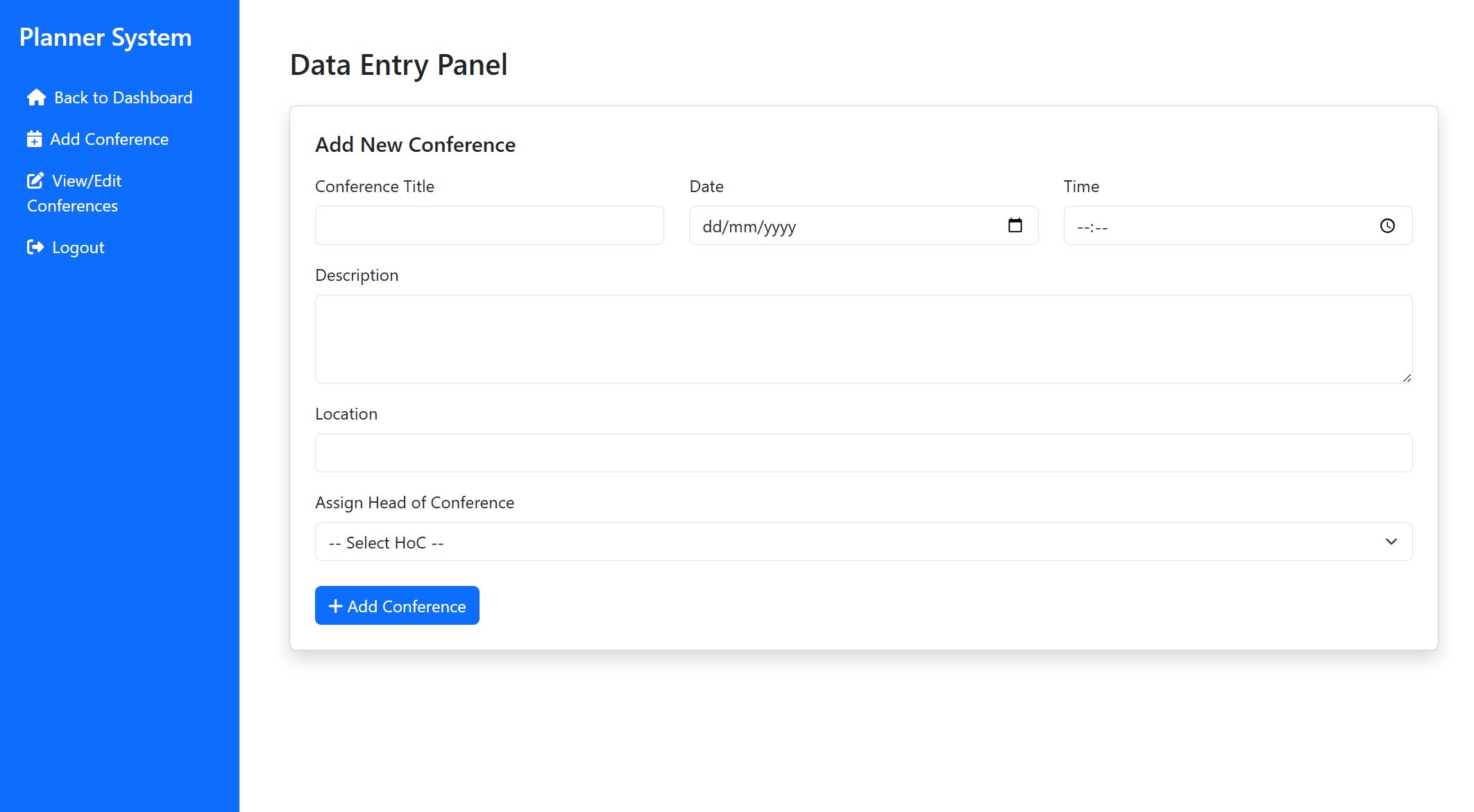 Add conference